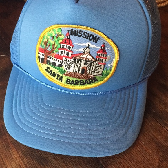 Vintage Other - Vintage trucker hat Santa Barbara mission